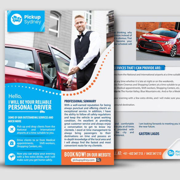Sydney Pick Up Personal Driver flyer